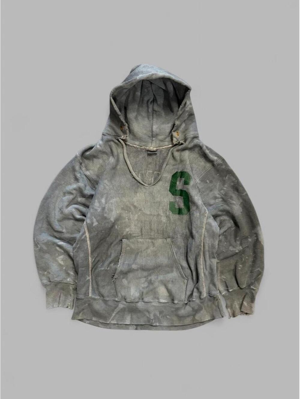 1980s Distressed Champion Reverse Weave Skidmore Hoodie